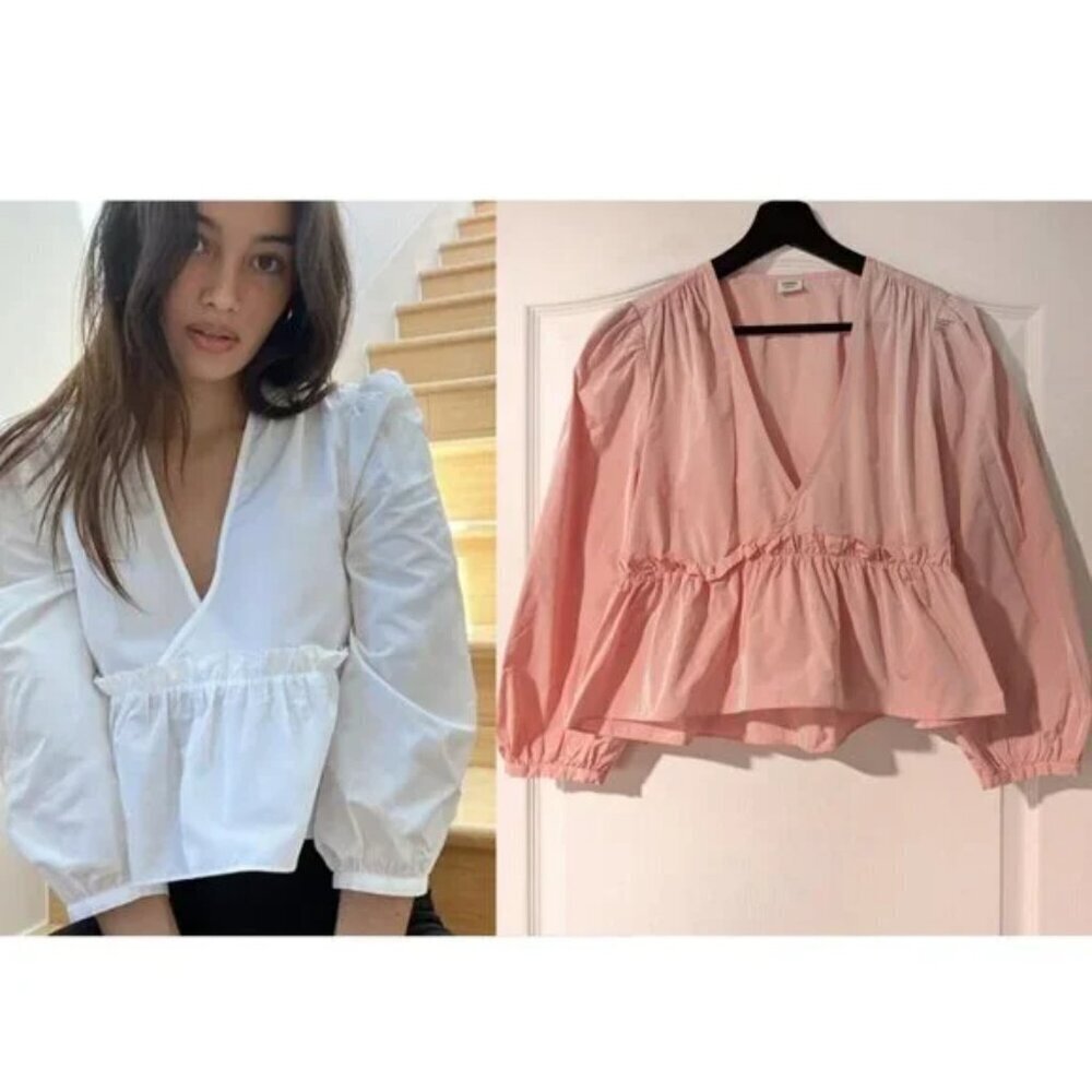 Aritzia Sunday Best | Jinx Blouse Guava Pink